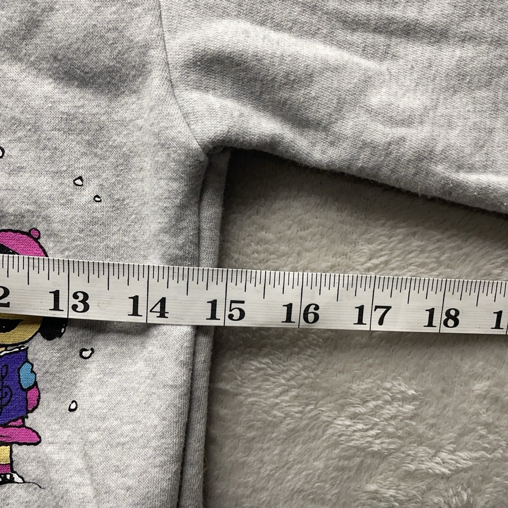 Peanuts Snoopy Charlie Brown Christmas Sweater Unisex Kids Size 7 Grey - Picture 10 of 11